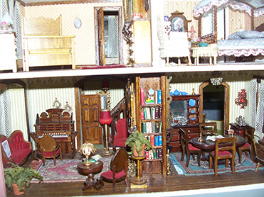 Miniature house close view